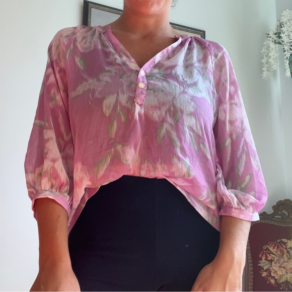 New York & Company Sheer Blouse - Picture 1 of 5